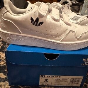Adidas NY 90 CFC Youth 3 New In Box White Tennis Shoes